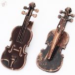 Prendedor Partitura e Hinário Clip Violino Paganini