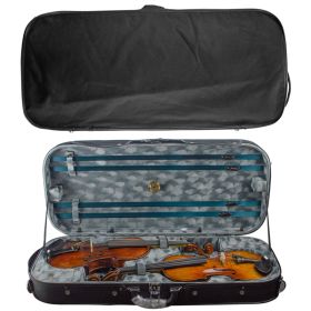 Estojo Case Duplo Antoni Marsale G4034 2 Violinos Cinza