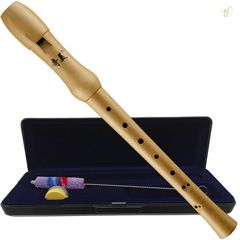 Flauta Doce Soprano Qimei Wood Madeira Barroca